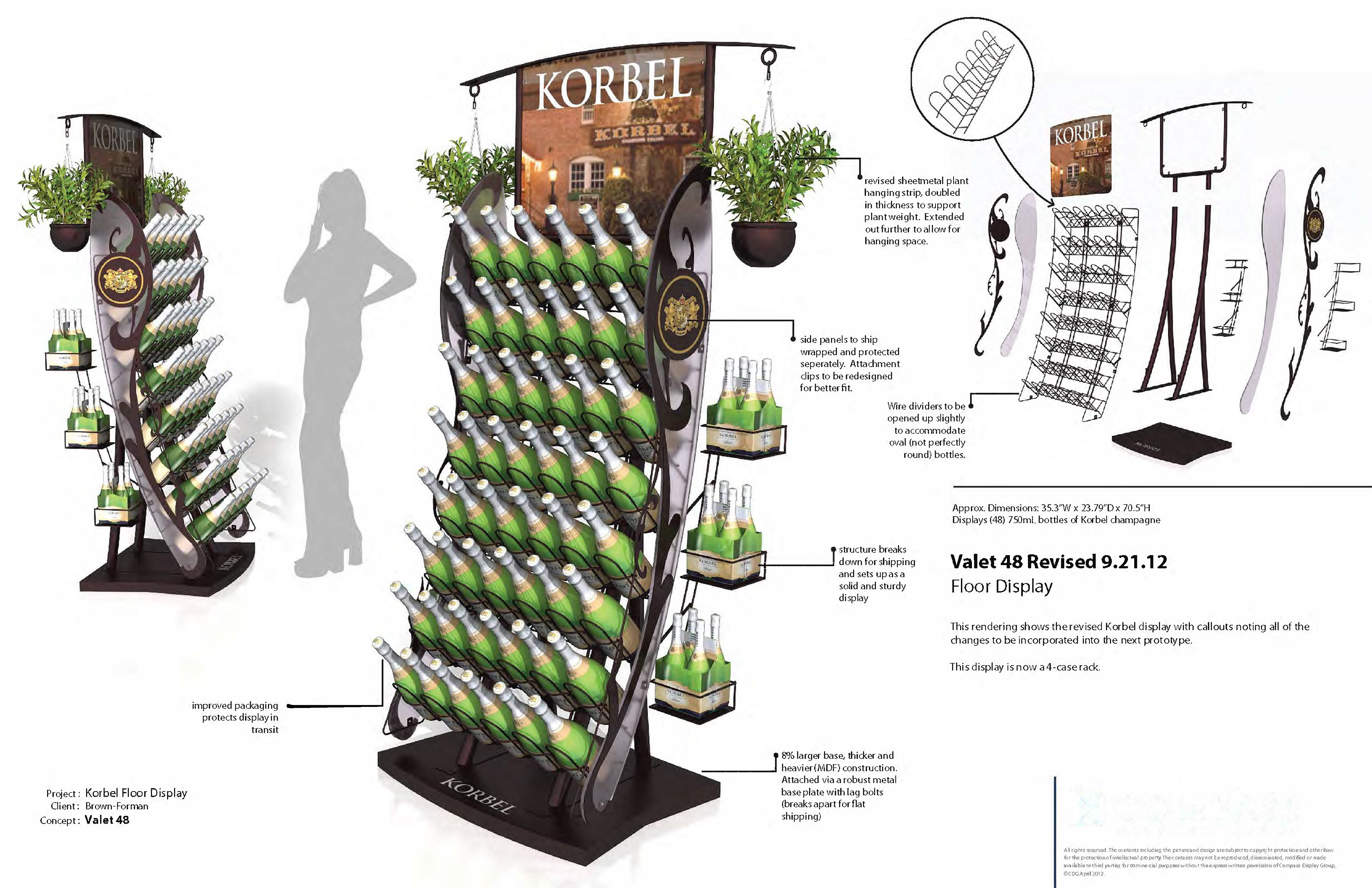 Korbel Floor Display