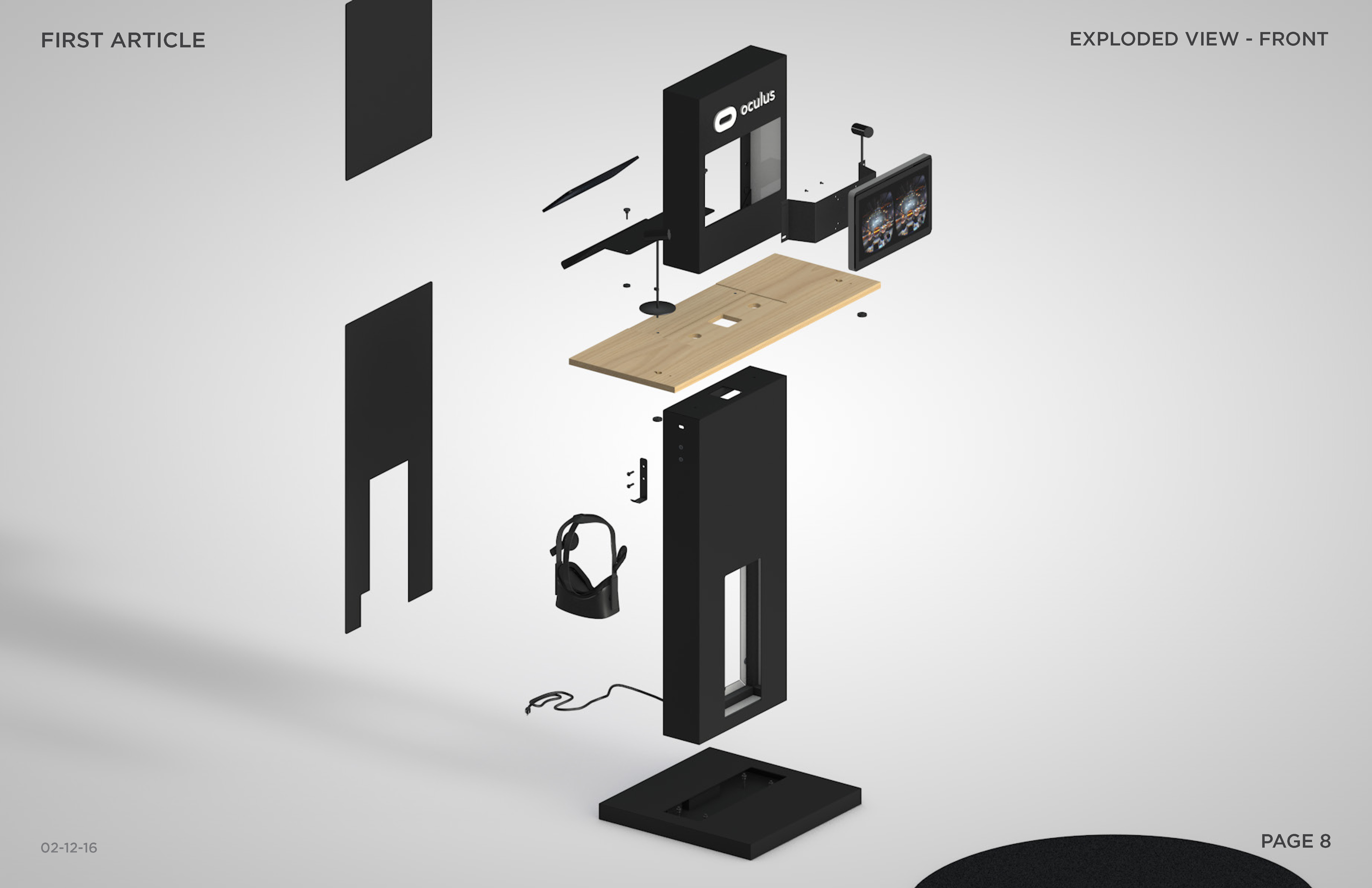 Oculus Interactive Display (Exploded View)